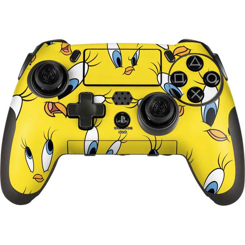 Looney Tunes Tweety Bird Super Sized Pattern PlayStation Scuf Vantage 2 Controller Skin